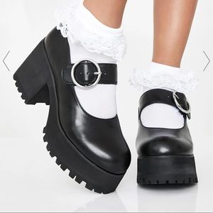 DOLLSKILL Black Platform Maryjane shoes